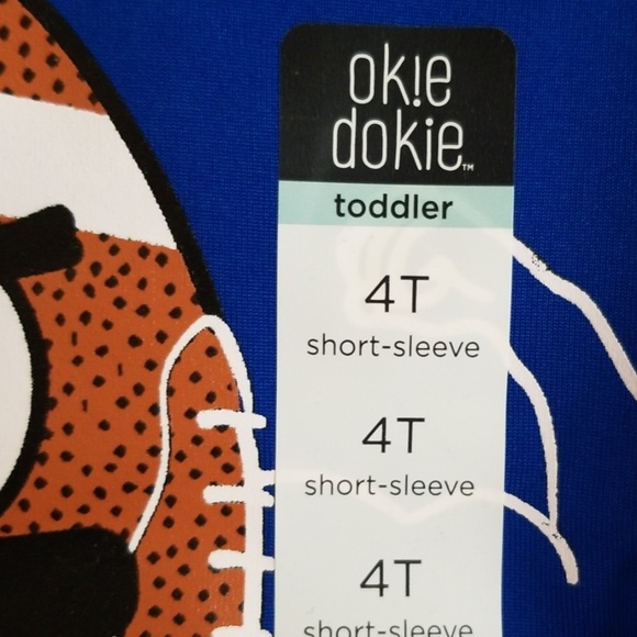 Boys 4T Short-Sleeved T-Shirt. Football / Muscle - Picture 5 of 6